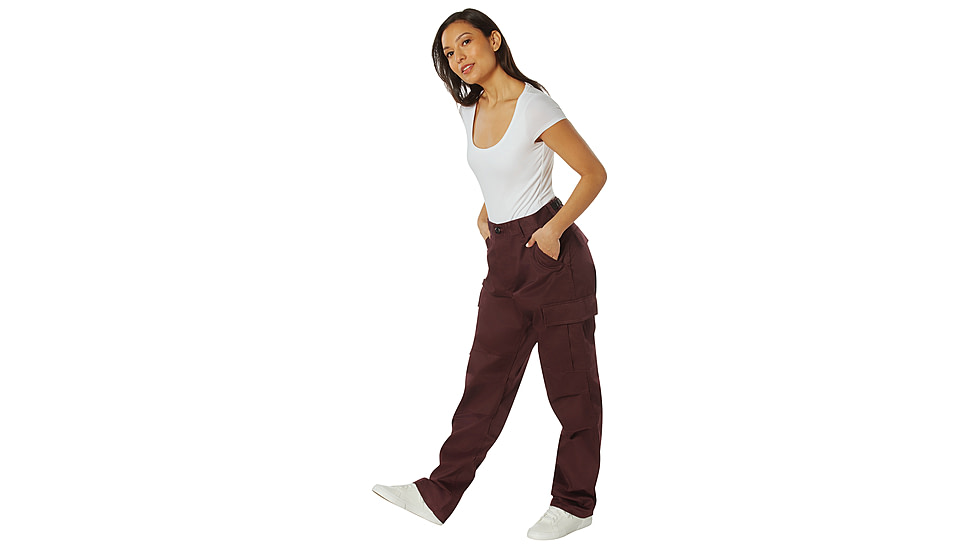 Rothco Tactical BDU Cargo Pants, Maroon, Small, 27-31in Waist, 11160-Maroon-S27-31Waist
