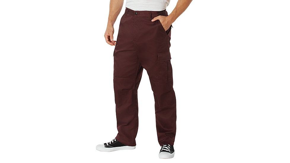 Rothco Tactical BDU Cargo Pants, Maroon, Small, 27-31in Waist, 11160-Maroon-S27-31Waist