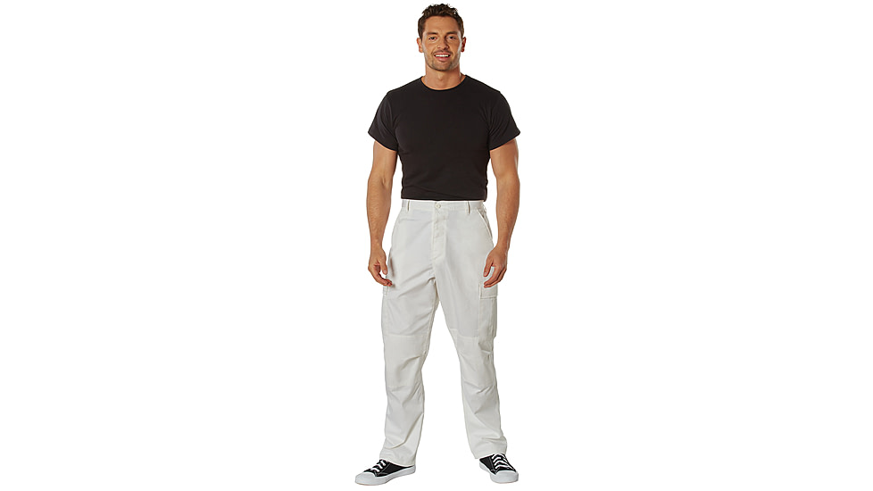 Rothco Tactical BDU Cargo Pants, Off White, Medium, 31-35in Waist, 11190-OffWhite-M31-35Waist