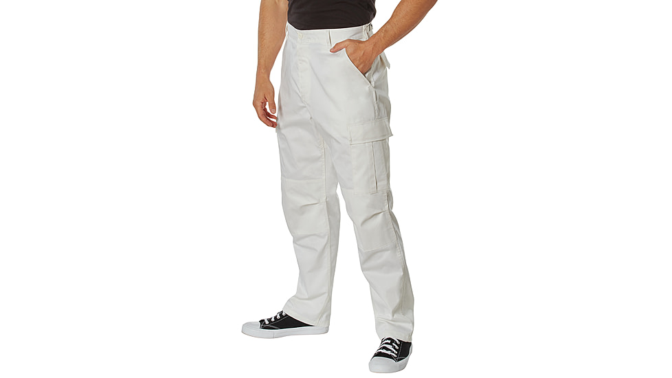 Rothco Tactical BDU Cargo Pants, Off White, Medium, 31-35in Waist, 11190-OffWhite-M31-35Waist