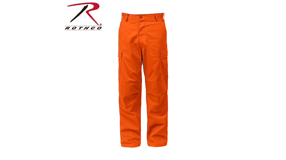 Rothco Tactical BDU Pants, Blaze Orange, Extra Small, 79720-BlazeOrange-XS23-27Waist