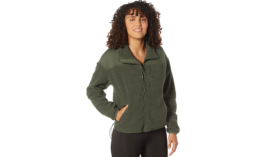Rothco Trailsman Sherpa Fleece Jacket - Womens, Olive Drab, Small, 13155-OliveDrab-S