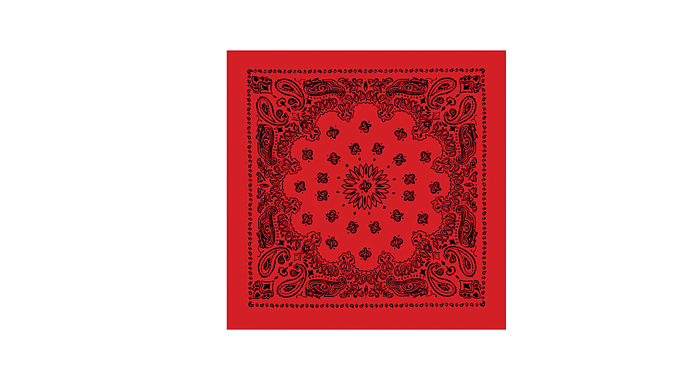 Rothco Trainmen Bandana, Red/Black, 4057-RedBlack