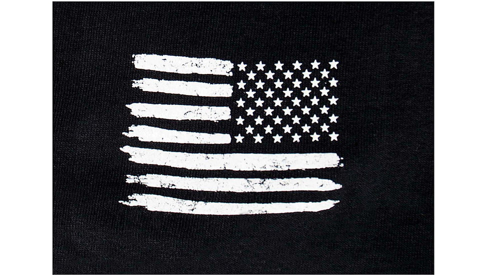 Rothco US Flag / USMC Eagle / Globe &amp; Anchor T Shirt - Mens, Black, Extra Large, 54285-Black-XL