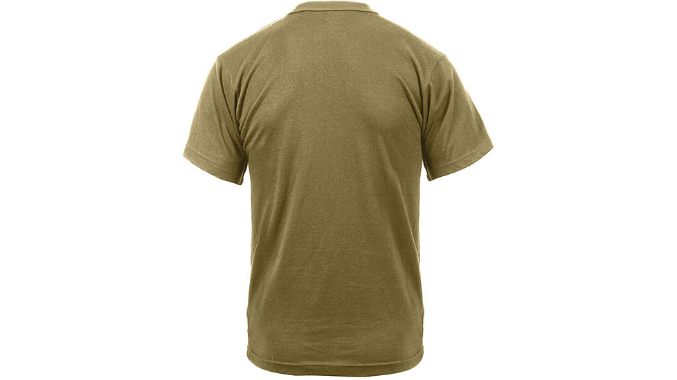 Rothco US Flag / USMC Eagle, Globe, &amp; Anchor T Shirt, Coyote Brown, Medium, 54280-CoyoteBrown-M
