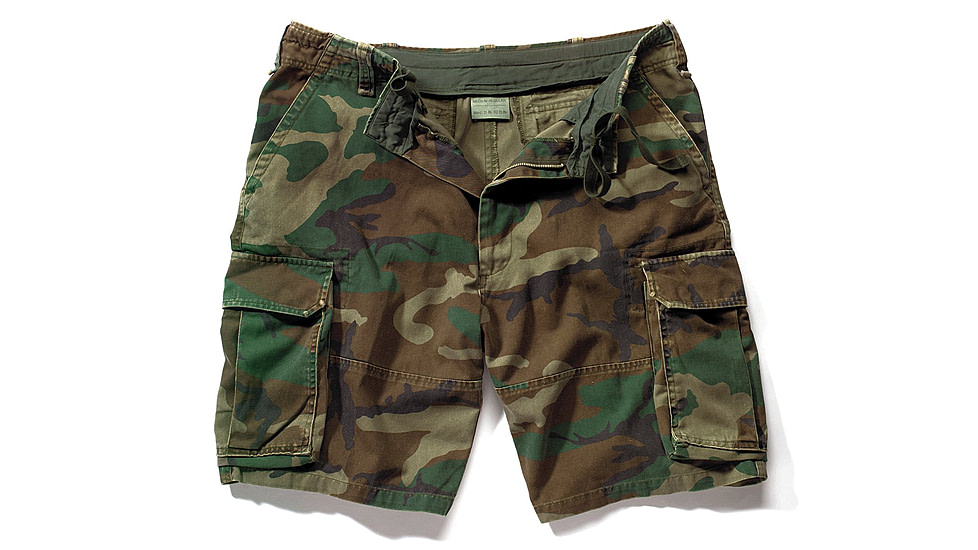 Rothco Vintage Camo Paratrooper Cargo Shorts, ACU Digital Camo, Small, 2531-ACUDigitalCamo-S