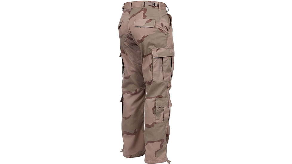 Rothco Vintage Camo Paratrooper Fatigue Pants, Tri-Color Desert Camo, Extra Small, 2186-Tri-ColorDesertCamo-XS