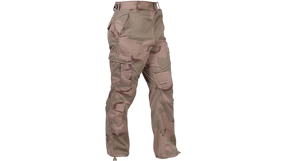 Rothco Vintage Camo Paratrooper Fatigue Pants, Tri-Color Desert Camo, Extra Small, 2186-Tri-ColorDesertCamo-XS