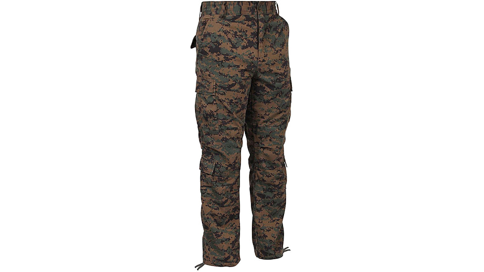 Rothco Vintage Camo Paratrooper Fatigue Pants, Woodland Digital Camo, Large, 2366-WoodlandDigitalCamo-L