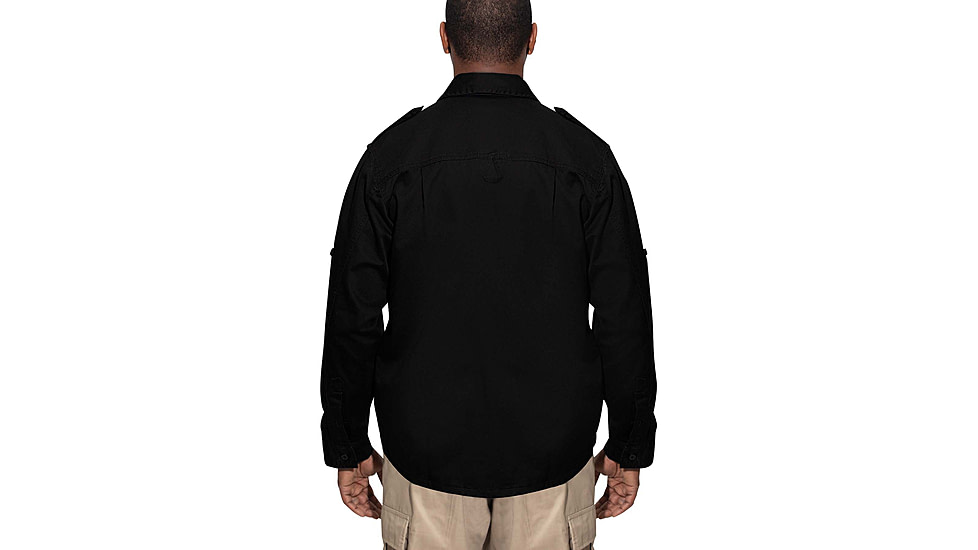 Rothco Vintage Fatigue Shirt - Mens, Black, Large, 2457-Black-L