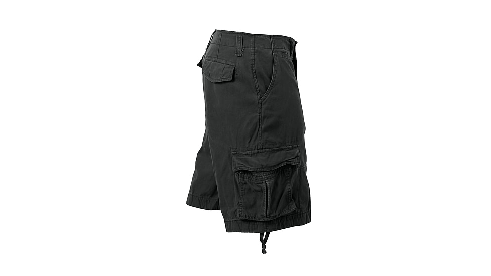 Rothco Vintage Infantry Utility Shorts, Black, XL, 2552-Black-XL