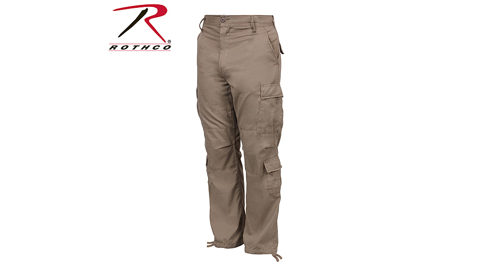 Rothco Vintage Paratrooper Fatigue Pants, Russet Brown, L, 2886-RussetBrown-L