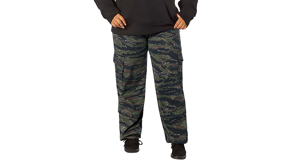 Rothco Vintage Paratrooper Fatigue Pants - Womens, Tiger Stripe Camo, Extra Large, 33860-TigerStripeCamo-XL