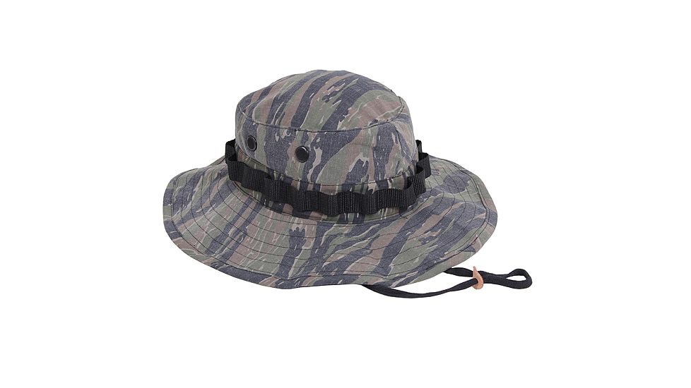 Rothco Vintage Vietnam Style Boonie Hat, Tiger Stripe Camo, 7, 5915-TigerStripeCamo-7