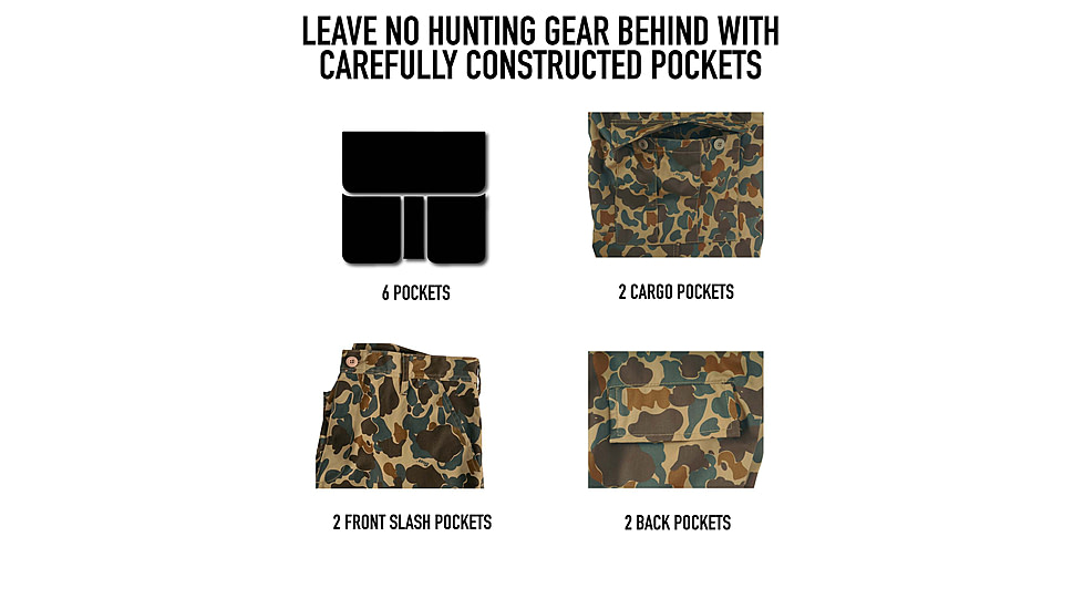 Rothco X Bear Archery Fred Bear Camo BDU Cargo Shorts, XL, 19025-XL