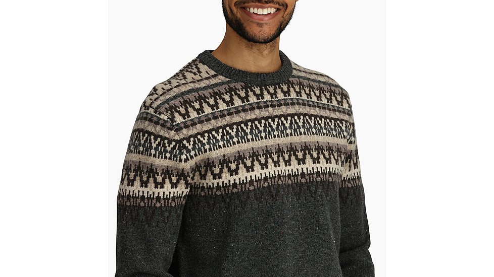 Royal Robbins Arch Rock Crew Long SLeeve - Mens, Asphalt Mammoth Print, Large, Y12600129-036RR-L