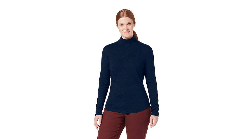 Royal Robbins Vacationer Turtleneck Long Sleeve Shirt - Womens, Naval, Small, Y612023150S