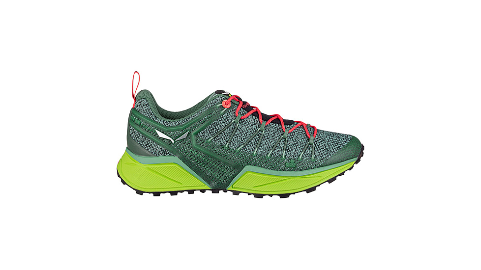 Salewa Dropline Hiking Shoes - Womens, Feld Green/Fluo Coral, 6, 00-0000061369-5585-6