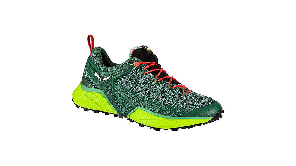 Salewa Dropline Hiking Shoes - Womens, Feld Green/Fluo Coral, 6, 00-0000061369-5585-6