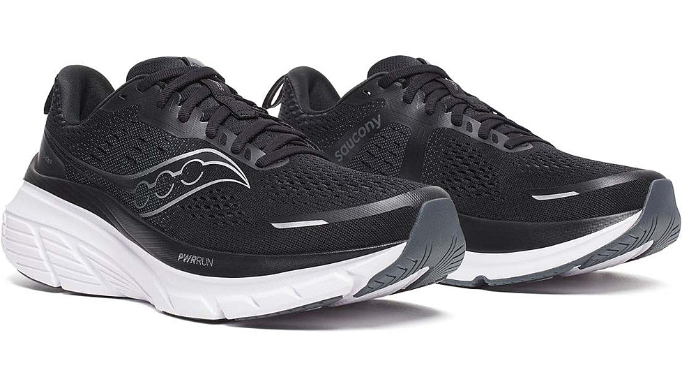 Saucony Guide 18 - Mens, Black/White, 9, S20998-100-M-9