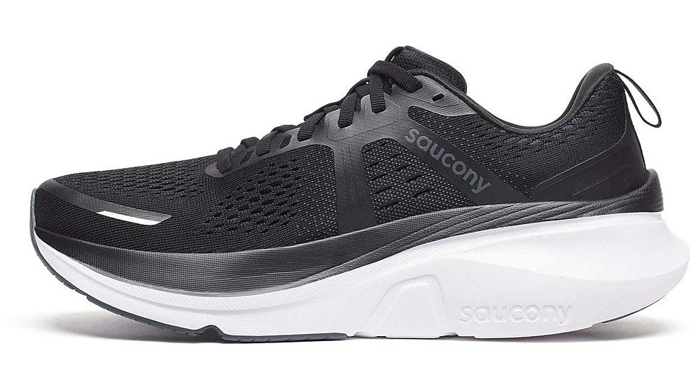 Saucony Guide 18 - Mens, Black/White, 9, S20998-100-M-9