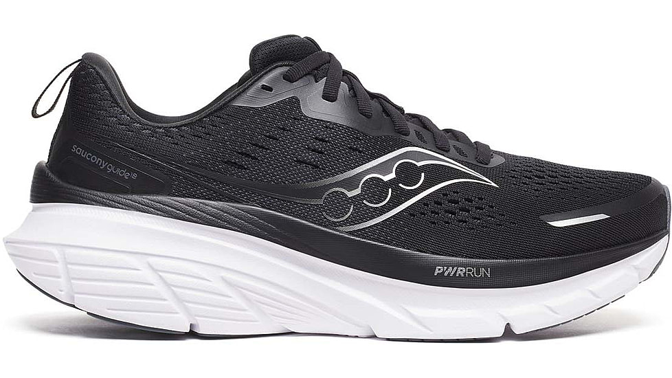 Saucony Guide 18 - Mens, Black/White, 9, S20998-100-M-9