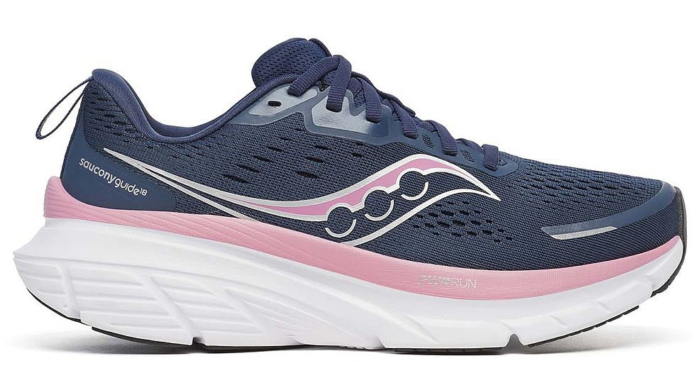 Saucony Guide 18 - Womens, Navy/Orchid, 8.5, S10998-205-M-8.5