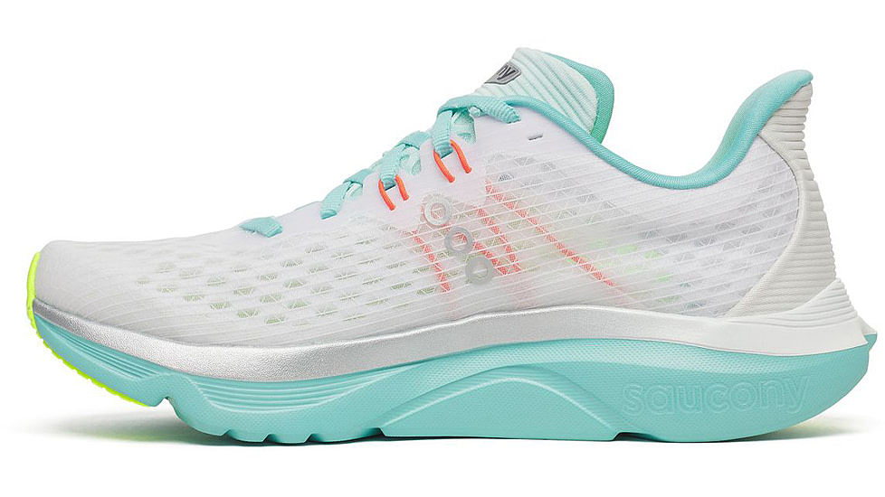 Saucony Kinvara 16, White/Aqua, 10.5, S11020-130-10.5