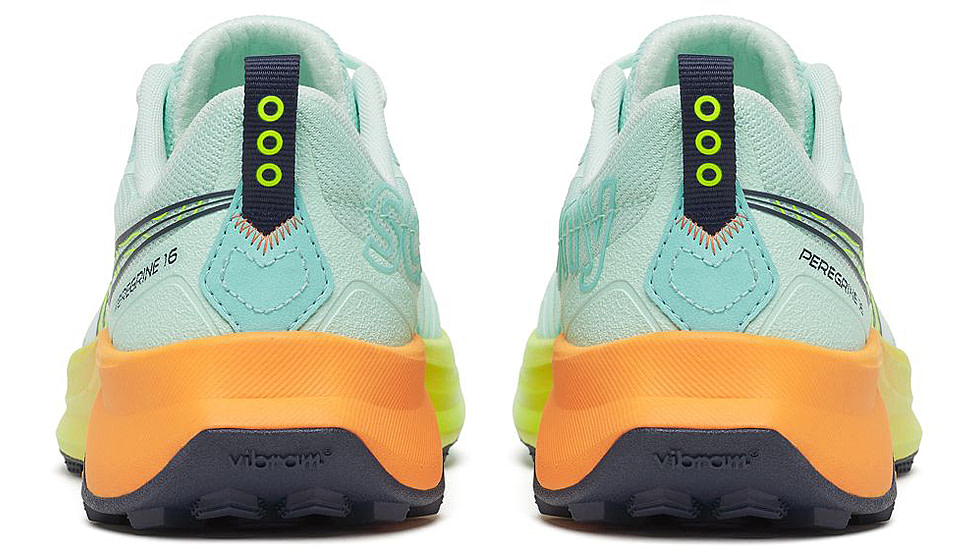 Saucony Peregrine 16, Aqua/Citron, 5, S11066-130-5