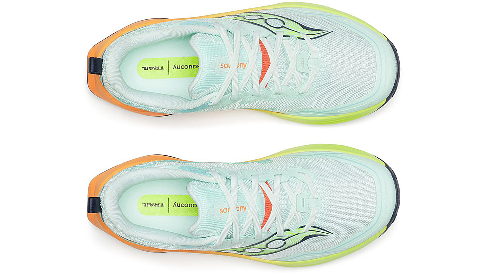 Saucony Peregrine 16, Aqua/Citron, 5, S11066-130-5