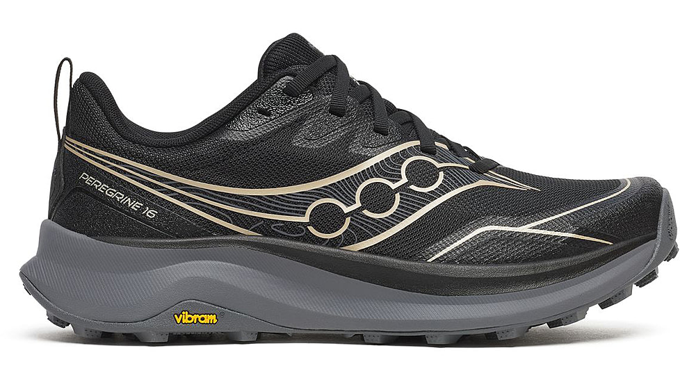Saucony Peregrine 16, Black/Carbon, 7, S11066-100-7
