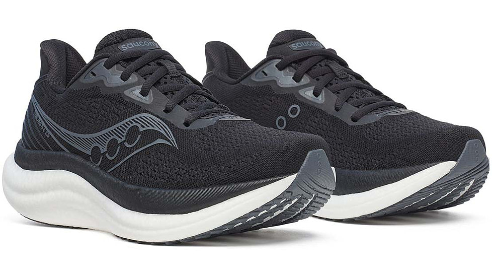 Saucony Triumph 23 - Womens, Black/White, 8.5, S11023-200-M-8.5