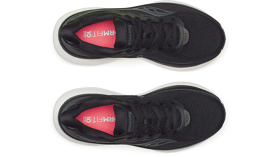 Saucony Triumph 23 - Womens, Black/White, 8.5, S11023-200-M-8.5