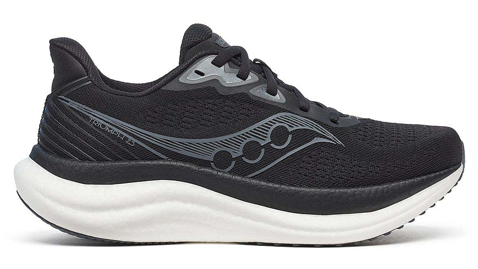 Saucony Triumph 23 - Womens, Black/White, 8.5, S11023-200-M-8.5
