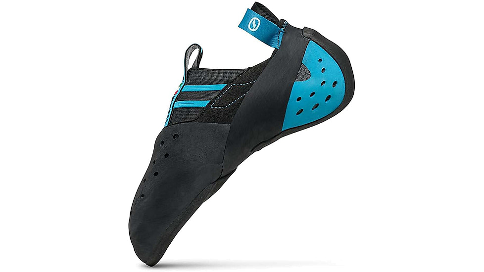 Scarpa Instinct S Climbing Shoes, Black/Azure, 37.5, 70039/000-BlkAzr-37.5