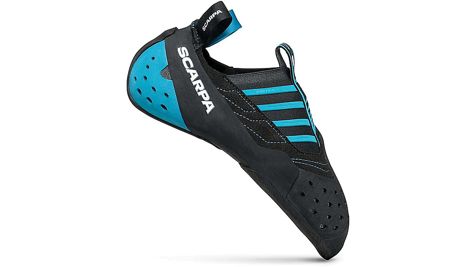 Scarpa Instinct S Climbing Shoes, Black/Azure, 37.5, 70039/000-BlkAzr-37.5