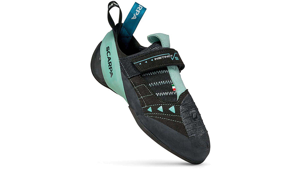 Scarpa Instinct VS Climbing Shoes - Womens, Black/Aqua, 38.5, 70013/002-BlkAqua-38.5