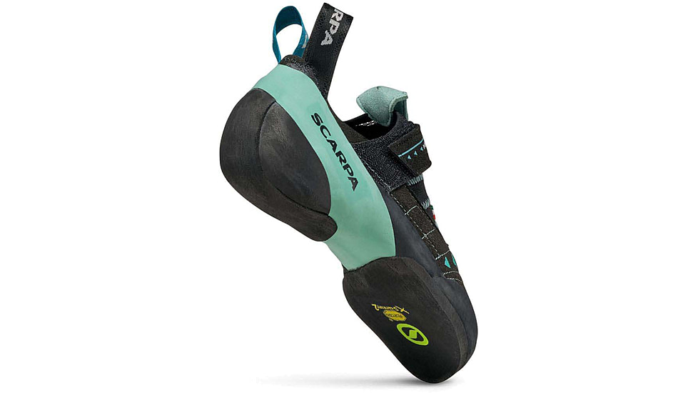 Scarpa Instinct VS Climbing Shoes - Womens, Black/Aqua, 38.5, 70013/002-BlkAqua-38.5