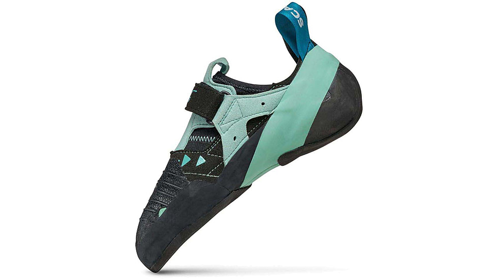 Scarpa Instinct VS Climbing Shoes - Womens, Black/Aqua, 38.5, 70013/002-BlkAqua-38.5