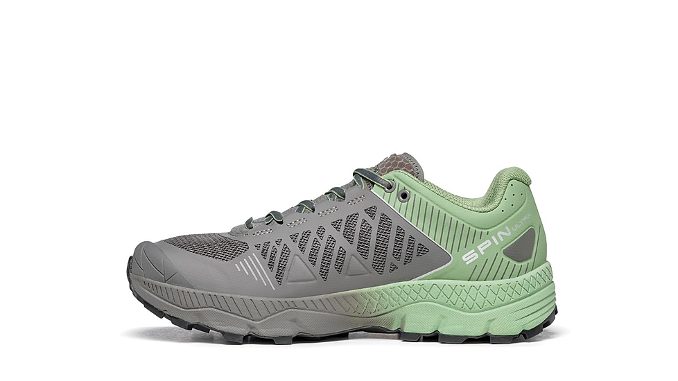 Scarpa Spin Ultra Trailrunning Shoes - Womens, Shark/Mineral Green, 40, 33069/352-SrkMgrn-40