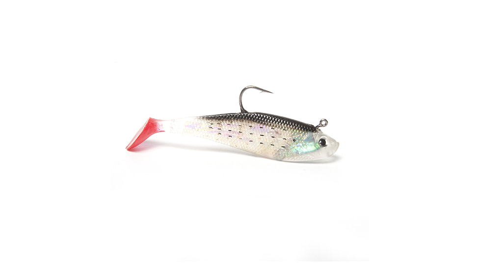Sea Striker 3&quot; Rigged Swim Shad 5 Pack, Golden Bunker/Ted Tail, SSWMSHD3-01
