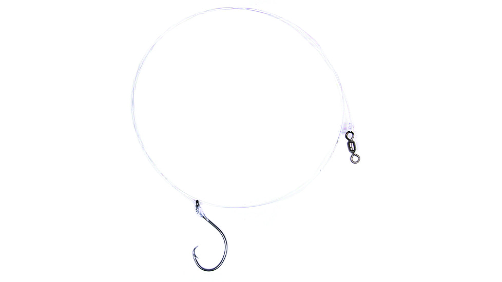 Sea Striker Circle Hook Leader 30# Mono Black Hook, Size 1/0, 3 per Pack, CHL10