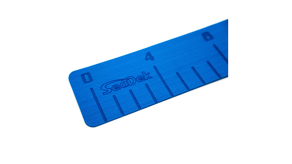 SeaDek 4in x 36in 3mm Fish Ruler w/Laser SD Logo, Bimini Blue, 22135-80129