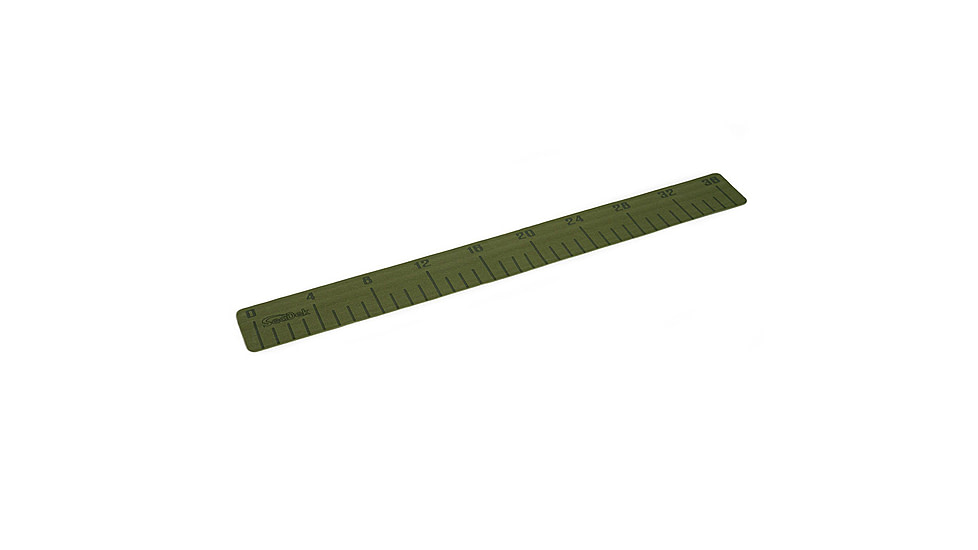 SeaDek 4in x 36in 3mm Fish Ruler w/Laser SD Logo, Olive Green, 22135-80050