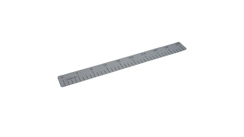 SeaDek 4in x 36in 3mm Fish Ruler w/Laser SD Logo, Storm Gray, 22135-80038