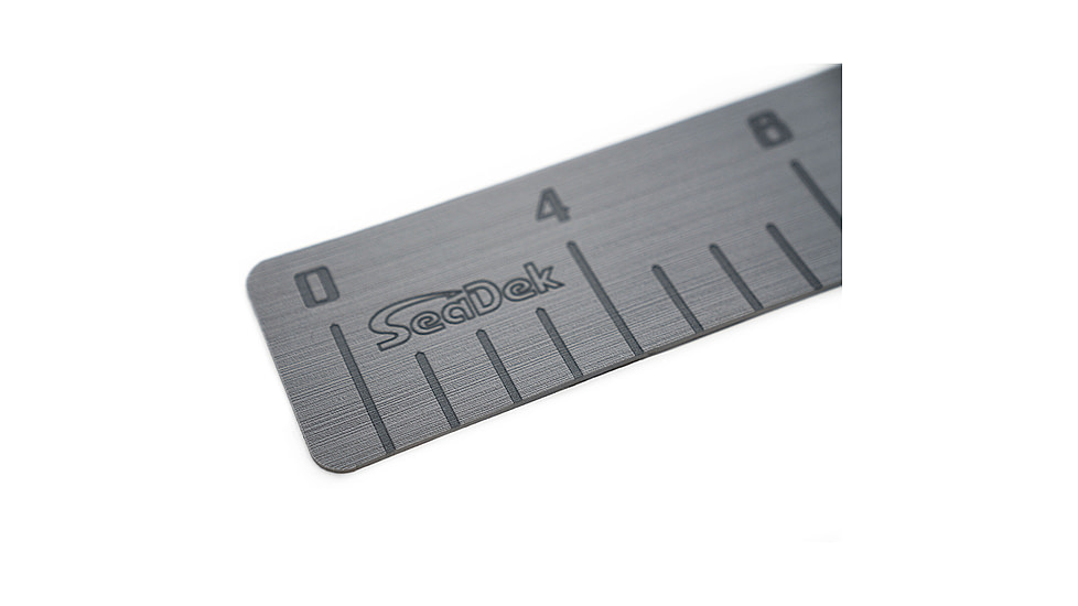 SeaDek 4in x 36in 3mm Fish Ruler w/Laser SD Logo, Storm Gray, 22135-80038