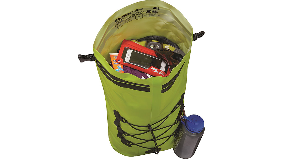 SealLine 3L Bigfork Dry Daypack, Lime, 14067