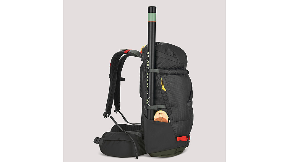 Sierra Designs Flex Hike 20-30L Backpacks, Peat/Fiery Red, 80711823PT