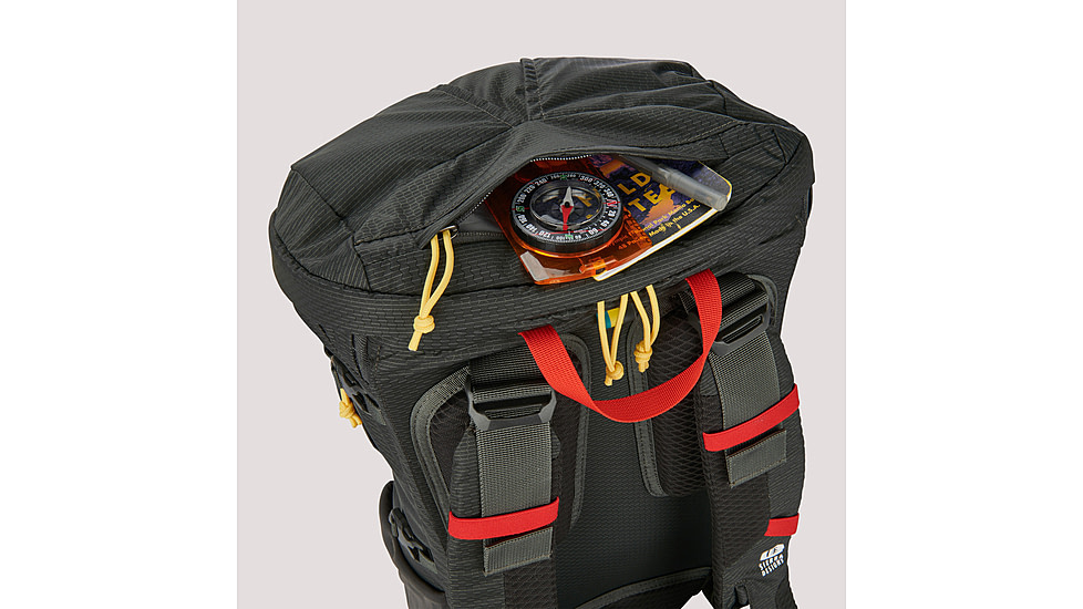 Sierra Designs Flex Hike 20-30L Backpacks, Peat/Fiery Red, 80711823PT