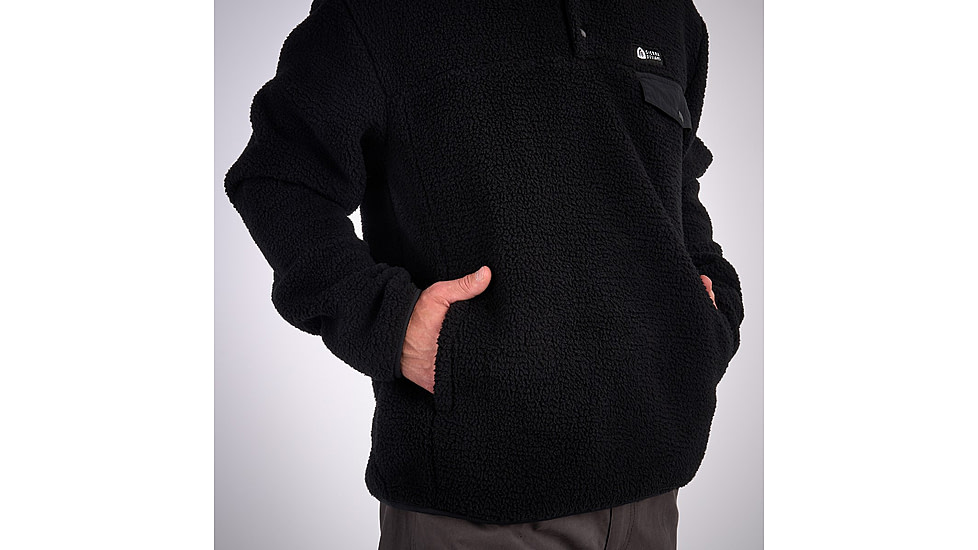 Sierra Designs Hale Snap Pullover - Mens, Black, Small, 22940923BK-SM